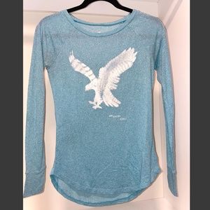 American Eagle "soft n sexy" long-sleeve shirt size xs